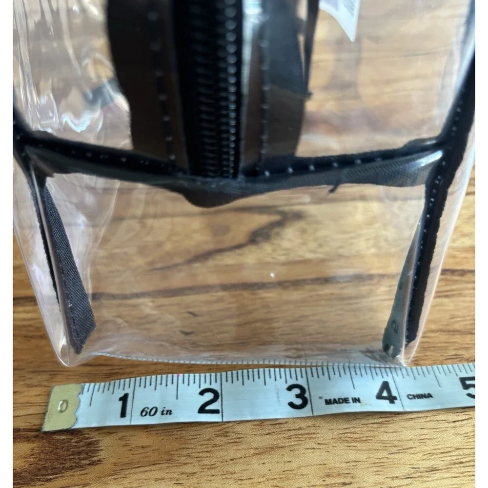 Wild Fables Clear Makeup Bag Black Trim
